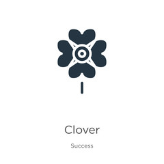 Obraz premium Clover icon vector. Trendy flat clover icon from success collection isolated on white background. Vector illustration can be used for web and mobile graphic design, logo, eps10