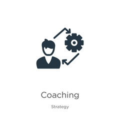 Coaching icon vector. Trendy flat coaching icon from strategy collection isolated on white background. Vector illustration can be used for web and mobile graphic design, logo, eps10