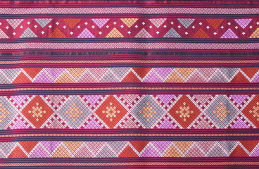 Pattern texture Thailand of native cloth.