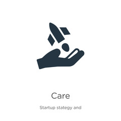 Care icon vector. Trendy flat care icon from startup collection isolated on white background. Vector illustration can be used for web and mobile graphic design, logo, eps10