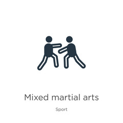 Mixed martial arts icon vector. Trendy flat mixed martial arts icon from sport collection isolated on white background. Vector illustration can be used for web and mobile graphic design, logo, eps10