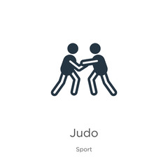Judo icon vector. Trendy flat judo icon from sport collection isolated on white background. Vector illustration can be used for web and mobile graphic design, logo, eps10