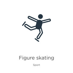 Fototapeta na wymiar Figure skating icon vector. Trendy flat figure skating icon from sport collection isolated on white background. Vector illustration can be used for web and mobile graphic design, logo, eps10
