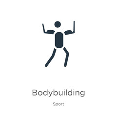 Bodybuilding icon vector. Trendy flat bodybuilding icon from sport collection isolated on white background. Vector illustration can be used for web and mobile graphic design, logo, eps10