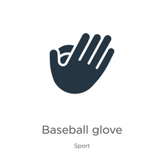 Baseball glove icon vector. Trendy flat baseball glove icon from sport collection isolated on white background. Vector illustration can be used for web and mobile graphic design, logo, eps10
