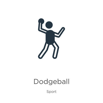 Dodgeball icon vector. Trendy flat dodgeball icon from sport collection isolated on white background. Vector illustration can be used for web and mobile graphic design, logo, eps10