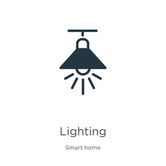 Lighting icon vector. Trendy flat lighting icon from smart house collection isolated on white background. Vector illustration can be used for web and mobile graphic design, logo, eps10