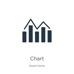 Chart icon vector. Trendy flat chart icon from smart house collection isolated on white background. Vector illustration can be used for web and mobile graphic design, logo, eps10