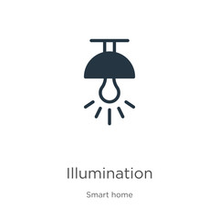 Illumination icon vector. Trendy flat illumination icon from smart home collection isolated on white background. Vector illustration can be used for web and mobile graphic design, logo, eps10