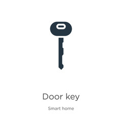 Door key icon vector. Trendy flat door key icon from smart home collection isolated on white background. Vector illustration can be used for web and mobile graphic design, logo, eps10