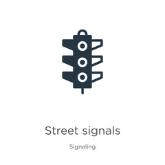 Street signals icon vector. Trendy flat street signals icon from signaling collection isolated on white background. Vector illustration can be used for web and mobile graphic design, logo, eps10