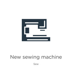 Fototapeta na wymiar New sewing machine icon vector. Trendy flat new sewing machine icon from sew collection isolated on white background. Vector illustration can be used for web and mobile graphic design, logo, eps10