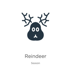 Reindeer icon vector. Trendy flat reindeer icon from season collection isolated on white background. Vector illustration can be used for web and mobile graphic design, logo, eps10