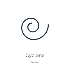Fototapeta premium Cyclone icon vector. Trendy flat cyclone icon from season collection isolated on white background. Vector illustration can be used for web and mobile graphic design, logo, eps10