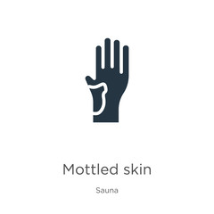 Mottled skin icon vector. Trendy flat mottled skin icon from sauna collection isolated on white background. Vector illustration can be used for web and mobile graphic design, logo, eps10