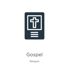 Gospel icon vector. Trendy flat gospel icon from religion collection isolated on white background. Vector illustration can be used for web and mobile graphic design, logo, eps10