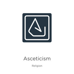 Asceticism icon vector. Trendy flat asceticism icon from religion collection isolated on white background. Vector illustration can be used for web and mobile graphic design, logo, eps10
