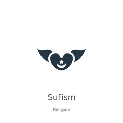 Sufism icon vector. Trendy flat sufism icon from religion collection isolated on white background. Vector illustration can be used for web and mobile graphic design, logo, eps10
