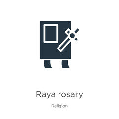 Raya rosary icon vector. Trendy flat raya rosary icon from religion collection isolated on white background. Vector illustration can be used for web and mobile graphic design, logo, eps10