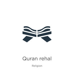 Obraz premium Quran rehal icon vector. Trendy flat quran rehal icon from religion collection isolated on white background. Vector illustration can be used for web and mobile graphic design, logo, eps10