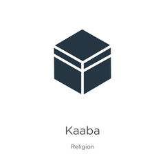 Kaaba icon vector. Trendy flat kaaba icon from religion collection isolated on white background. Vector illustration can be used for web and mobile graphic design, logo, eps10