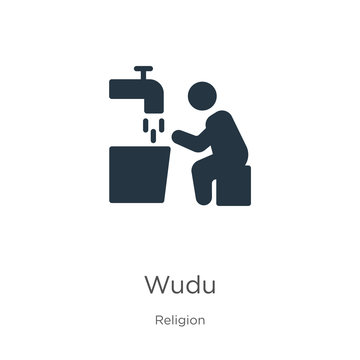 Wudu icon vector. Trendy flat wudu icon from religion collection isolated on white background. Vector illustration can be used for web and mobile graphic design, logo, eps10