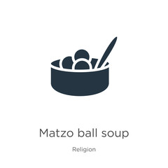 Matzo ball soup icon vector. Trendy flat matzo ball soup icon from religion collection isolated on white background. Vector illustration can be used for web and mobile graphic design, logo, eps10