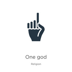 One god icon vector. Trendy flat one god icon from religion collection isolated on white background. Vector illustration can be used for web and mobile graphic design, logo, eps10