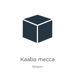 Kaaba mecca icon vector. Trendy flat kaaba mecca icon from religion collection isolated on white background. Vector illustration can be used for web and mobile graphic design, logo, eps10