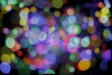 Abstract​ Light​ Muti​ Color​ Bokeh​ Background​