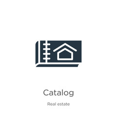 Catalog icon vector. Trendy flat catalog icon from real estate collection isolated on white background. Vector illustration can be used for web and mobile graphic design, logo, eps10