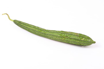 fresh vegetable zucchini isolated on white background