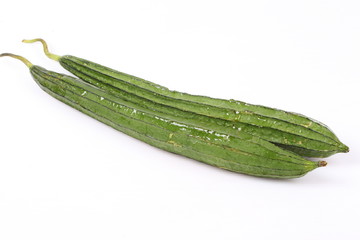 fresh vegetable zucchini isolated on white background