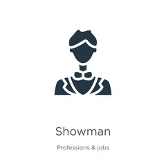 Showman icon vector. Trendy flat showman icon from professions collection isolated on white background. Vector illustration can be used for web and mobile graphic design, logo, eps10