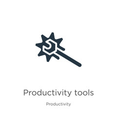 Productivity tools icon vector. Trendy flat productivity tools icon from productivity collection isolated on white background. Vector illustration can be used for web and mobile graphic design, logo,