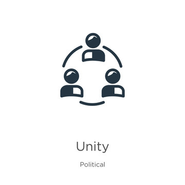 Unity icon vector. Trendy flat unity icon from political collection isolated on white background. Vector illustration can be used for web and mobile graphic design, logo, eps10