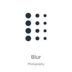 Blur icon vector. Trendy flat blur icon from photography collection isolated on white background. Vector illustration can be used for web and mobile graphic design, logo, eps10