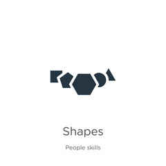 Shapes icon vector. Trendy flat shapes icon from people skills collection isolated on white background. Vector illustration can be used for web and mobile graphic design, logo, eps10