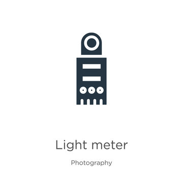 Light meter icon vector. Trendy flat light meter icon from photography collection isolated on white background. Vector illustration can be used for web and mobile graphic design, logo, eps10