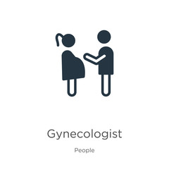 Gynecologist icon vector. Trendy flat gynecologist icon from people collection isolated on white background. Vector illustration can be used for web and mobile graphic design, logo, eps10