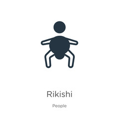 Rikishi icon vector. Trendy flat rikishi icon from people collection isolated on white background. Vector illustration can be used for web and mobile graphic design, logo, eps10