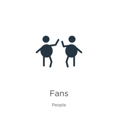 Fans icon vector. Trendy flat fans icon from people collection isolated on white background. Vector illustration can be used for web and mobile graphic design, logo, eps10