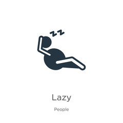 Lazy icon vector. Trendy flat lazy icon from people collection isolated on white background. Vector illustration can be used for web and mobile graphic design, logo, eps10