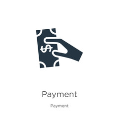 Payment icon vector. Trendy flat payment icon from payment collection isolated on white background. Vector illustration can be used for web and mobile graphic design, logo, eps10