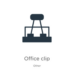 Office clip icon vector. Trendy flat office clip icon from other collection isolated on white background. Vector illustration can be used for web and mobile graphic design, logo, eps10