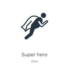 Super hero icon vector. Trendy flat super hero icon from other collection isolated on white background. Vector illustration can be used for web and mobile graphic design, logo, eps10