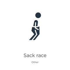 Sack race icon vector. Trendy flat sack race icon from other collection isolated on white background. Vector illustration can be used for web and mobile graphic design, logo, eps10