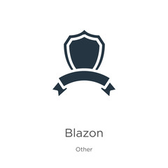 Blazon icon vector. Trendy flat blazon icon from other collection isolated on white background. Vector illustration can be used for web and mobile graphic design, logo, eps10