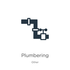 Obraz premium Plumbering icon vector. Trendy flat plumbering icon from other collection isolated on white background. Vector illustration can be used for web and mobile graphic design, logo, eps10
