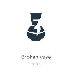 Broken vase icon vector. Trendy flat broken vase icon from other collection isolated on white background. Vector illustration can be used for web and mobile graphic design, logo, eps10